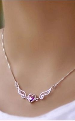 SS11001-1 Ожерелье для влюбленных ангелов из стерлингового серебра S925